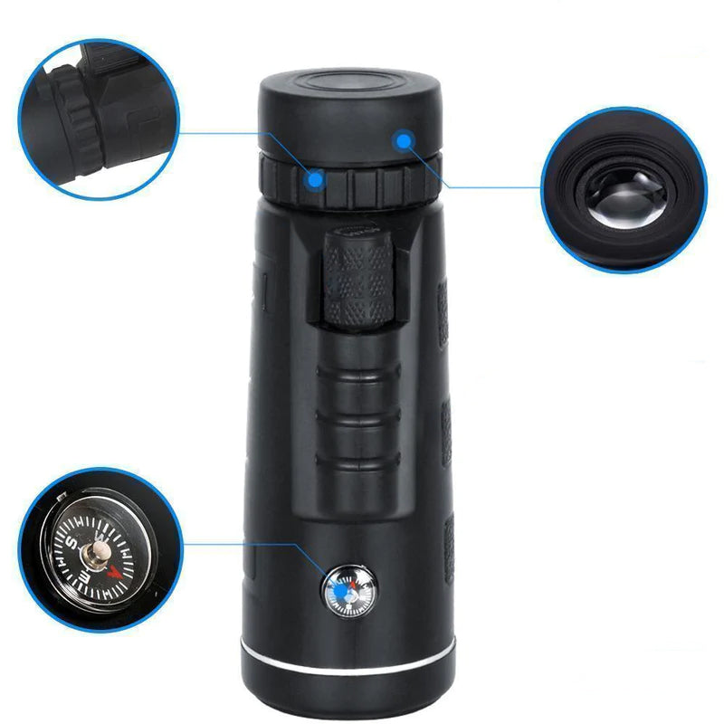 Monoculaire Telescoop met Statief & Adapter