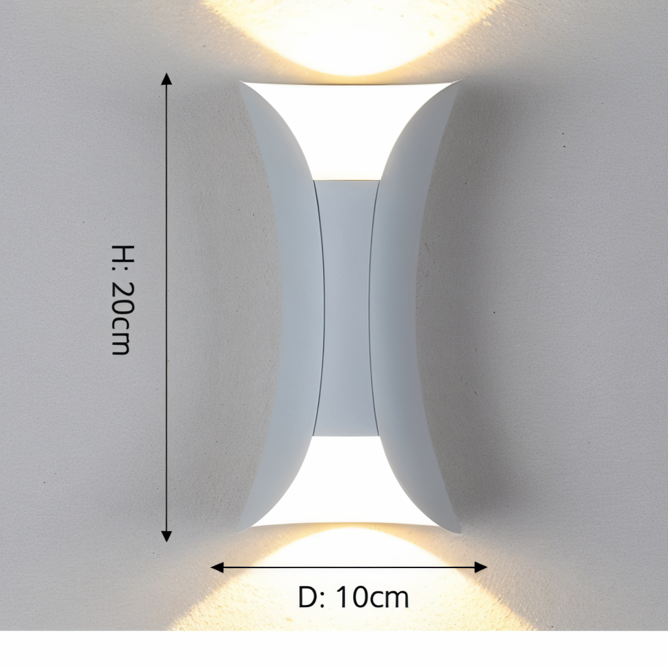 Stijlvolle LED Wandlamp met Dubbele Lichtbron