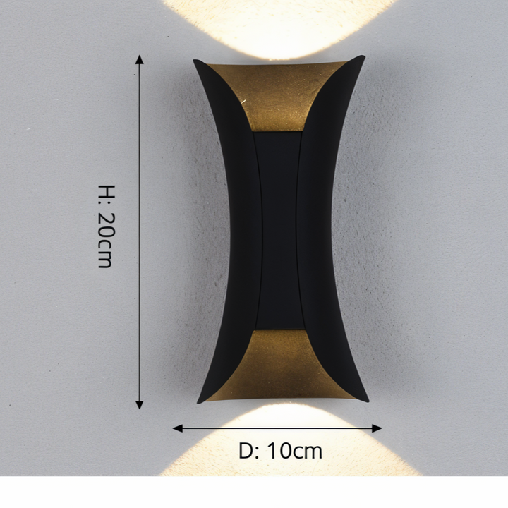 Stijlvolle LED Wandlamp met Dubbele Lichtbron
