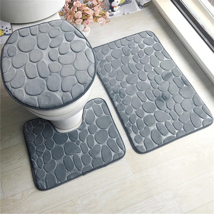 3-in-1 Badkamer Matten Set | Zacht & Absorberend