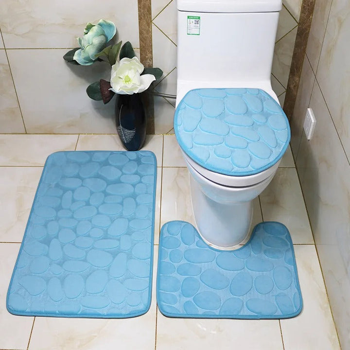 3-in-1 Badkamer Matten Set | Zacht & Absorberend