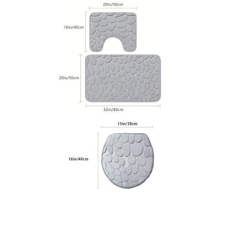 3-in-1 Badkamer Matten Set | Zacht & Absorberend
